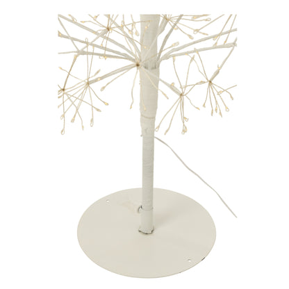 Albero di Natale con Luci a LED Bianco Caldo Ferro Bianco Extra Large H240cm J-Line