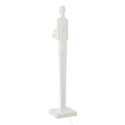 Staanlamp Persoon Polyresin Wit J-Line