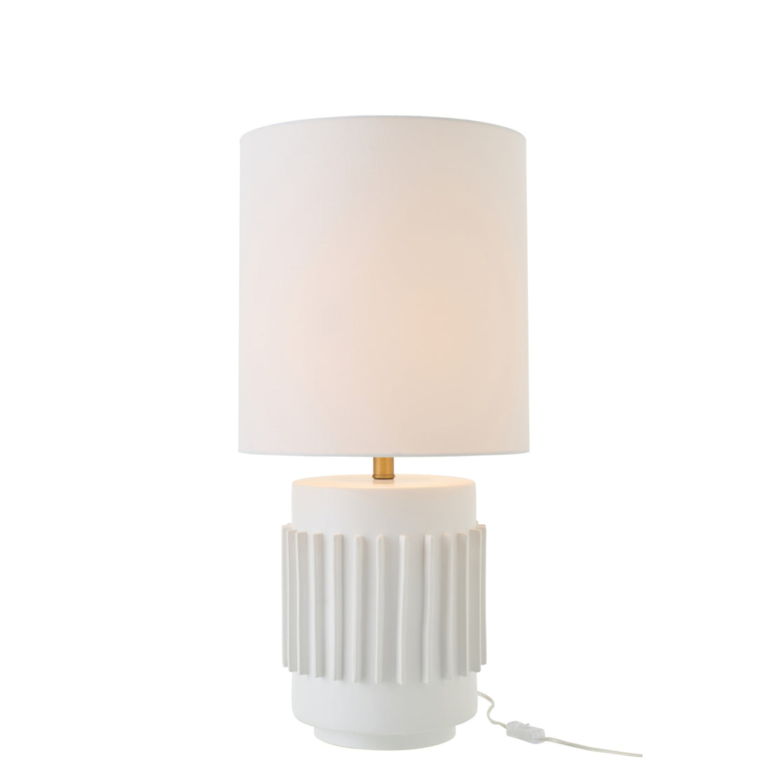 Lampada da tavolo in ceramica bianca J-Line