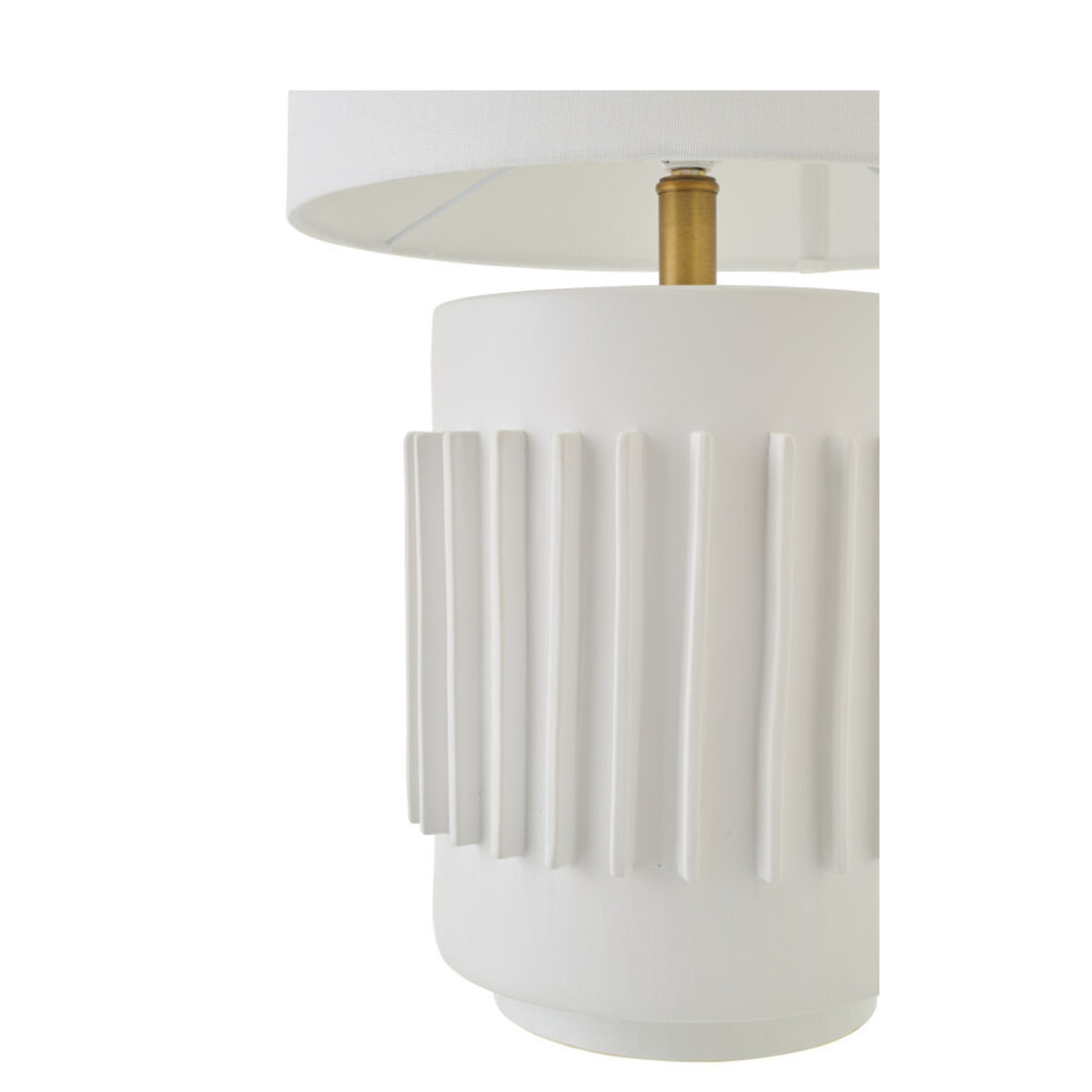 Lampada da tavolo in ceramica bianca J-Line