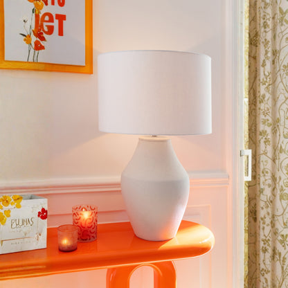 Lampada da tavolo Henri Ceramica Bianca J-Line