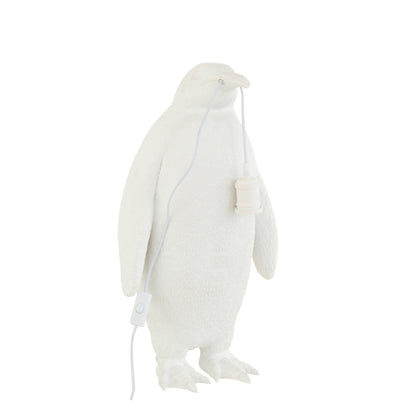 Lampada da tavolo Pinguino Resina Bianca Large J-Line