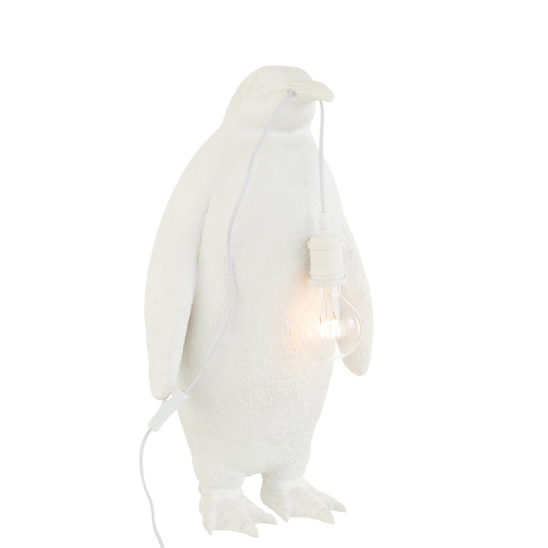 Lampada da tavolo Pinguino Resina Bianca Large J-Line