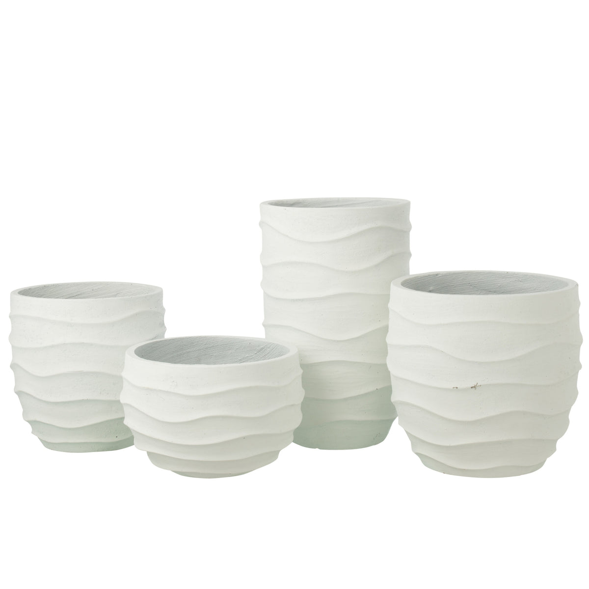 Vaso da fiori Golf + Esterno Sabbia Bianco Extra Large J-Line