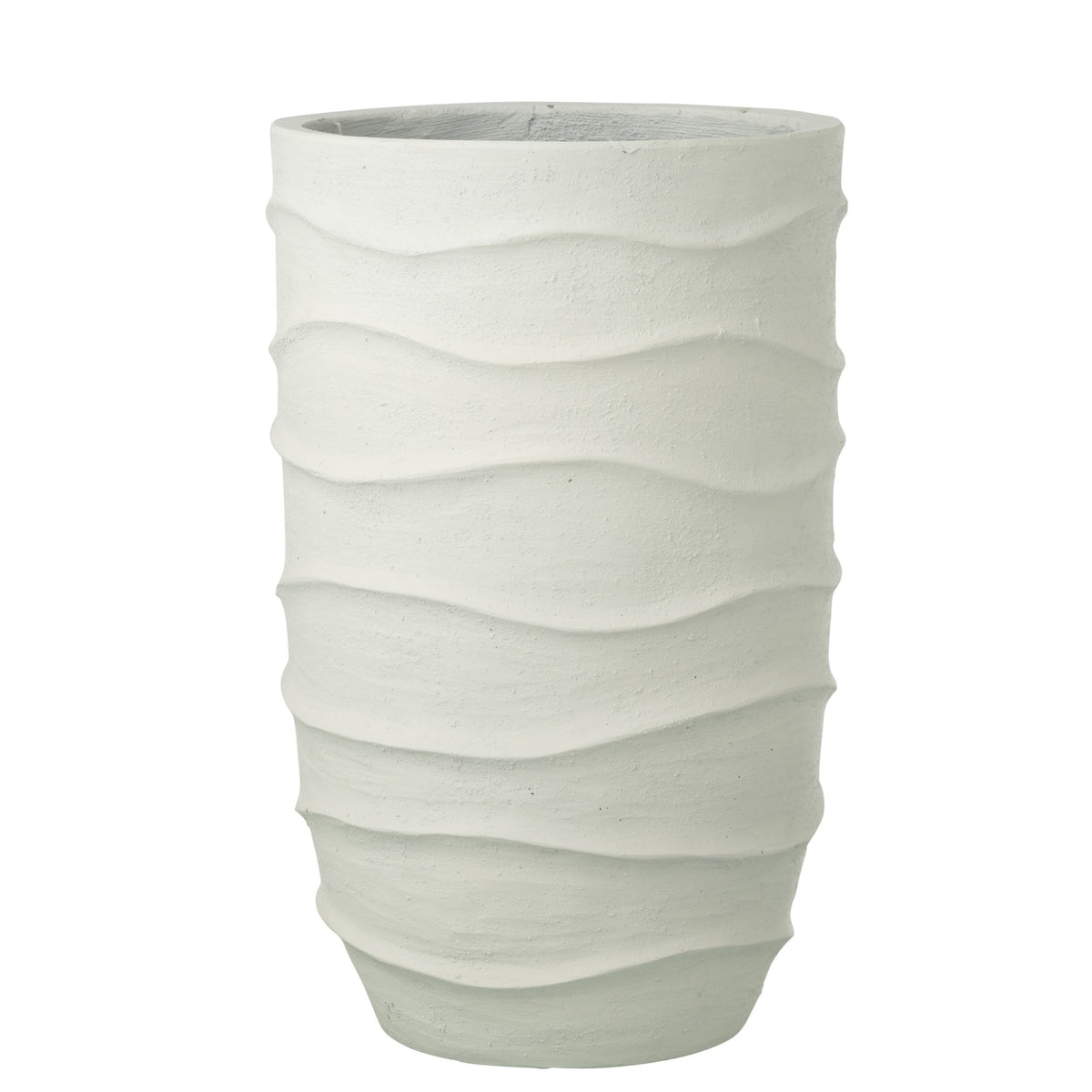 Vaso da fiori Golf + Esterno Sabbia Bianco Extra Large J-Line