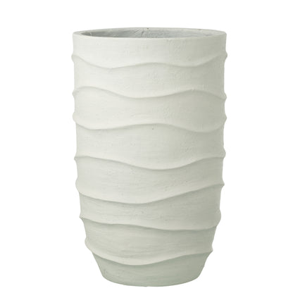 Vaso da fiori Golf + Esterno Sabbia Bianco Extra Large J-Line