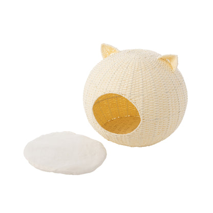 Cestino per gatti Orecchie da gatto Carta Bianco J-Line
