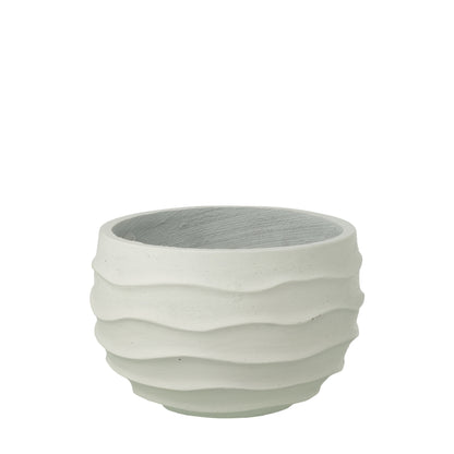 Vaso da fiori Golf + Esterno Sabbia Bianco Piccolo J-Line