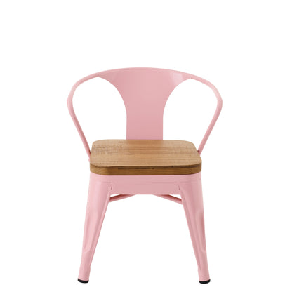 Sedia per bambini Evi Ferro/Multistrato Rosa chiaro J-Line