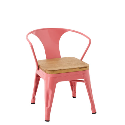 Sedia per bambini Evi Ferro/Multistrato Rosa scuro J-Line