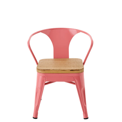 Sedia per bambini Evi Ferro/Multistrato Rosa scuro J-Line