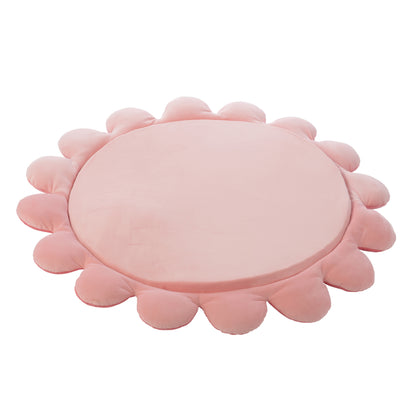 Tappetino da gioco fiore poliestere rosa scuro/rosa chiaro J-Line