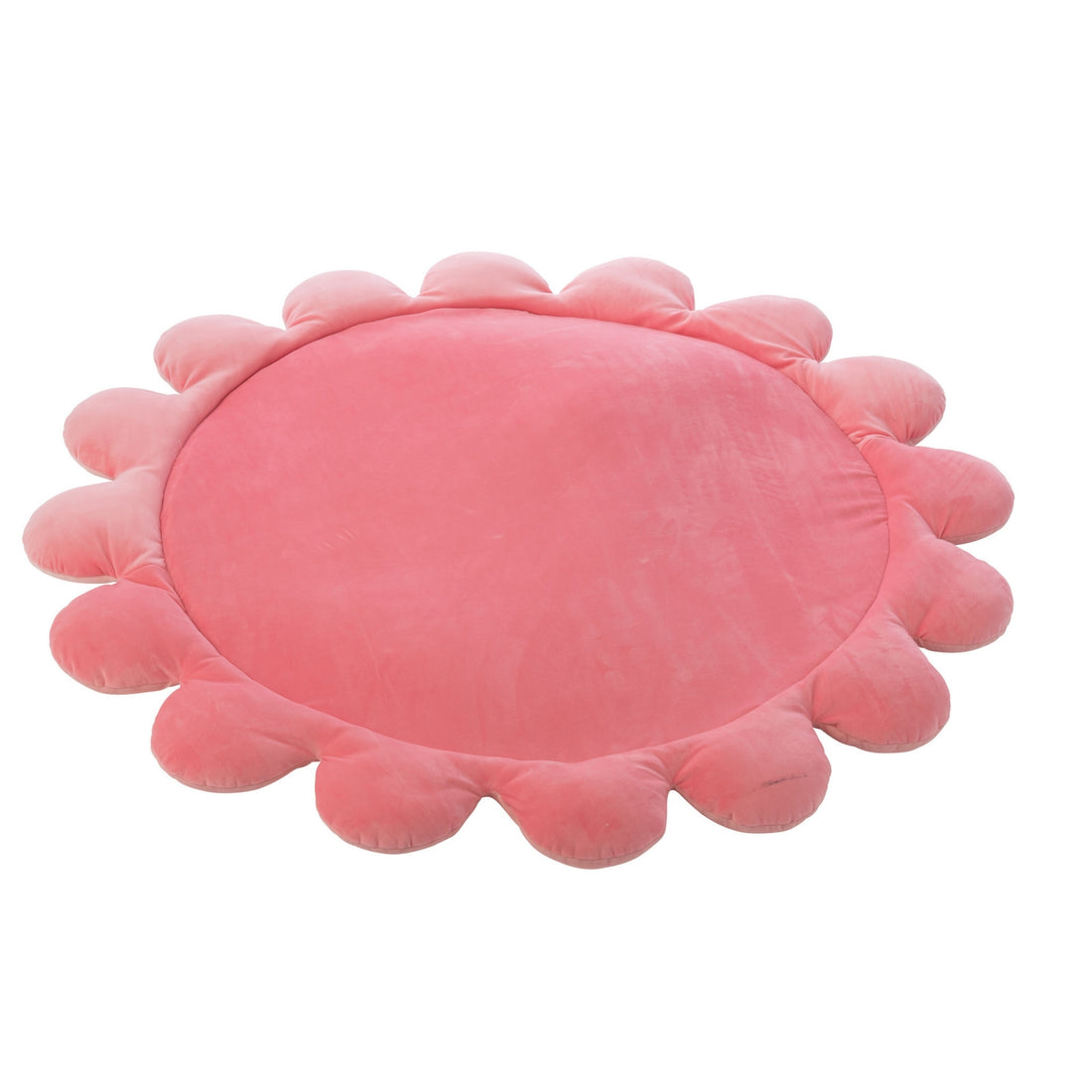 Tappetino da gioco fiore poliestere rosa scuro/rosa chiaro J-Line