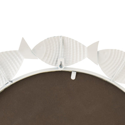 Specchio da parete Pesce Ferro Azzurro chiaro/Bianco J-Line