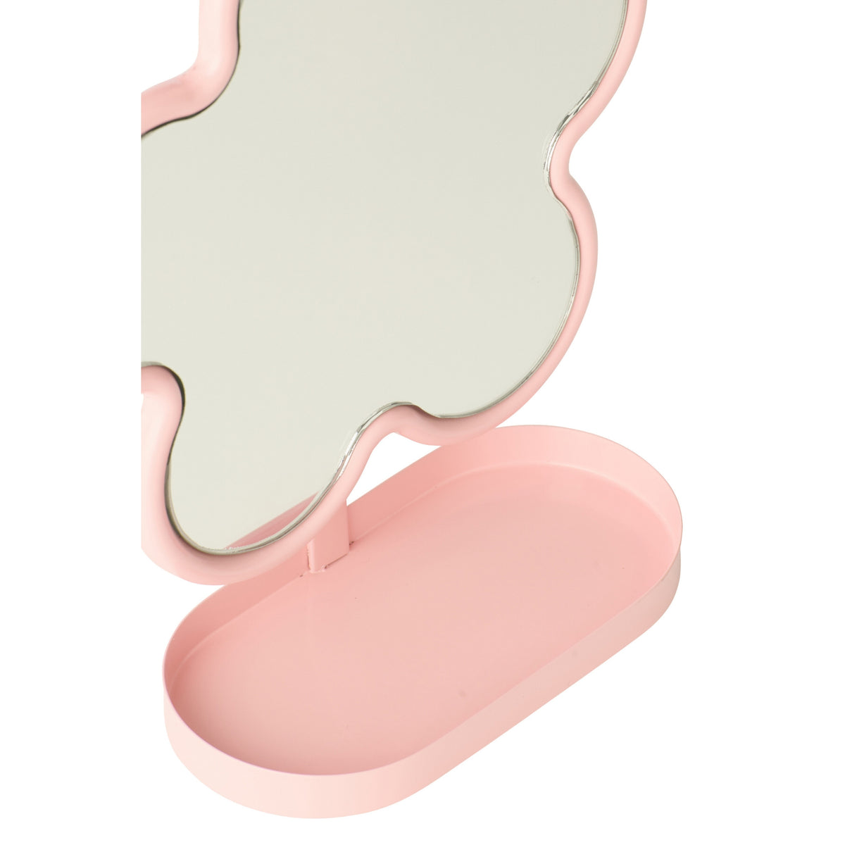 Specchio da tavolo Fiore Ferro Rosa chiaro J-Line