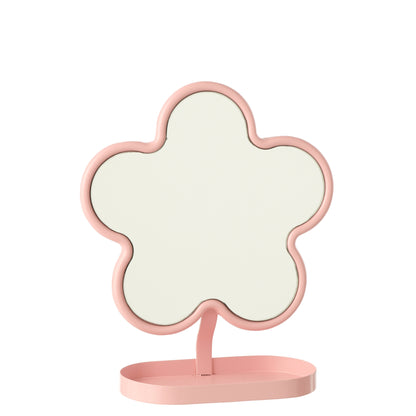 Specchio da tavolo Fiore Ferro Rosa chiaro J-Line