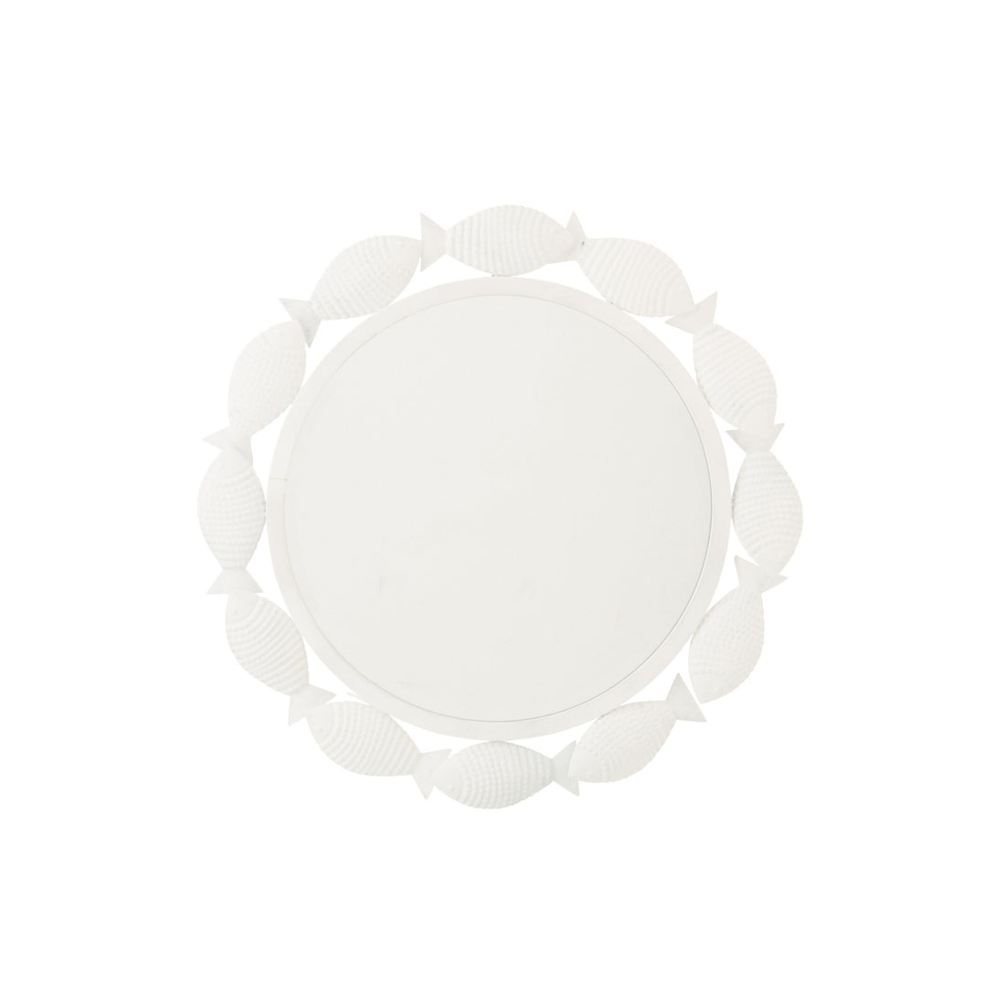 Specchio da parete Pesce Ferro Bianco J-Line