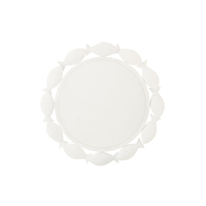 Specchio da parete Pesce Ferro Bianco J-Line