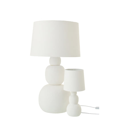 Lampada da tavolo Renee Ceramica Bianca Large J-Line