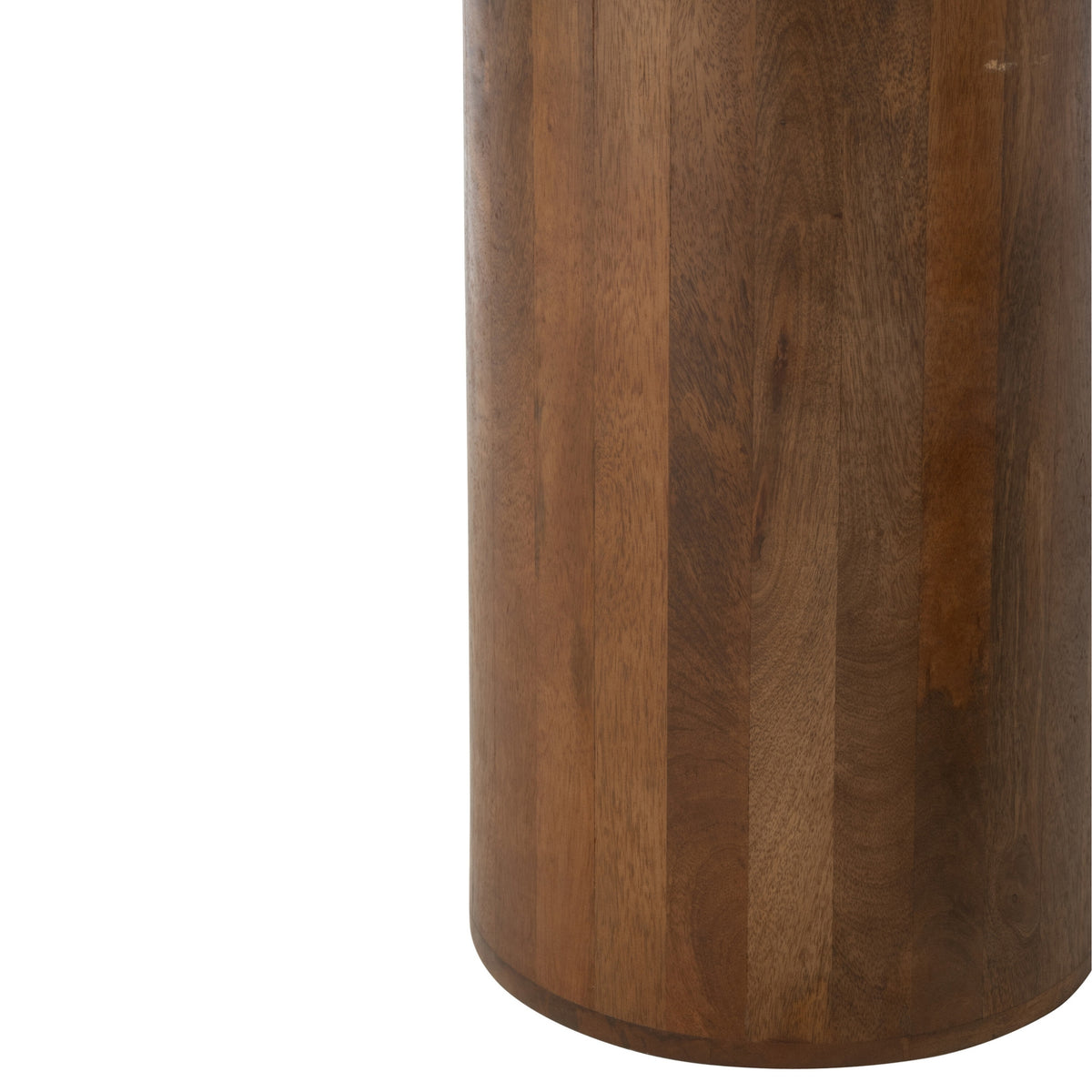 Set di 2 tavolini rotondi in marmo Terracotta/Marrone scuro J-Line