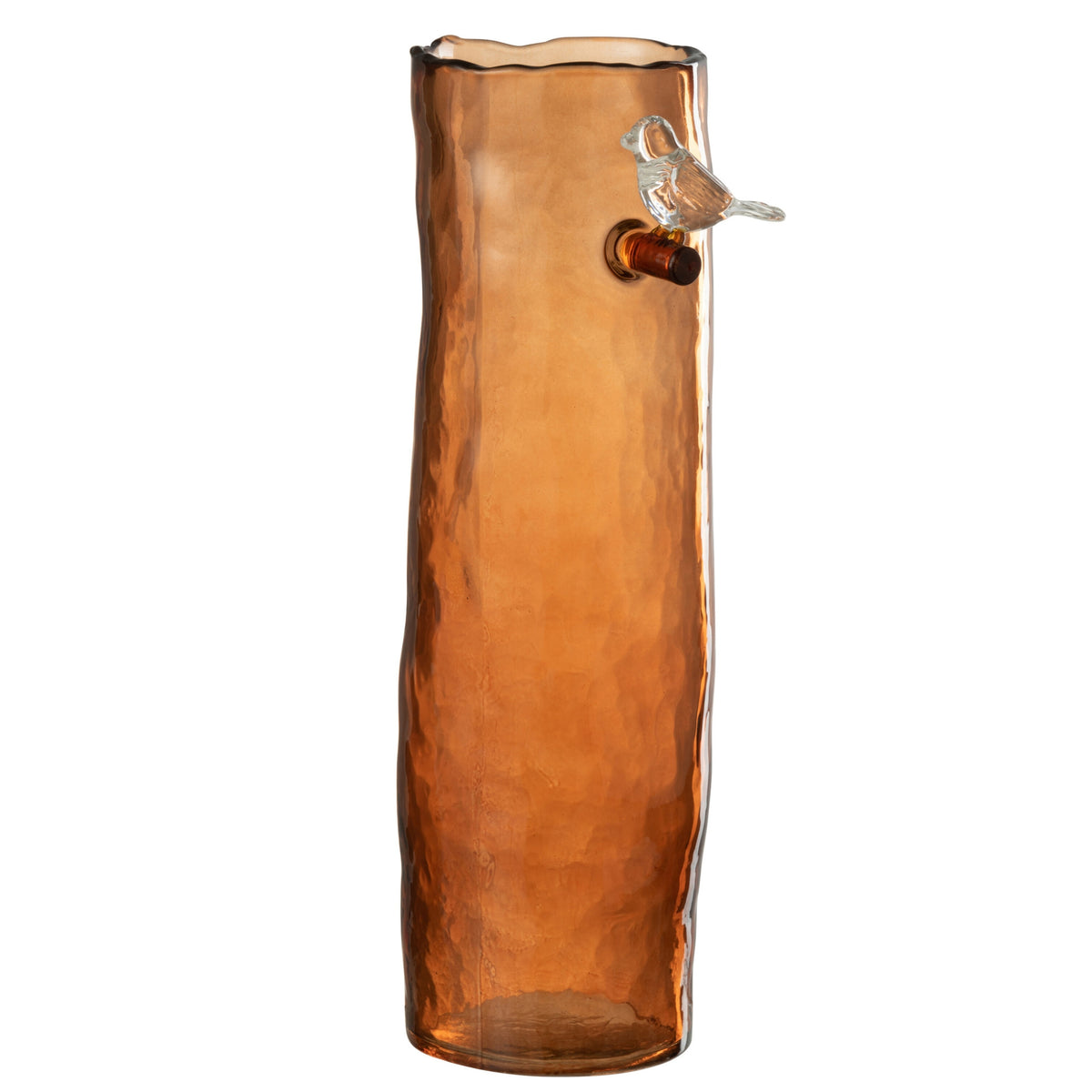 Vaso Uccello Lungo - Vetro - Arancione - Large - 32 cm Alto J-Line