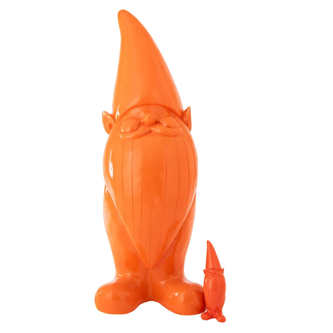 Gnomo in resina arancione grande J-Line