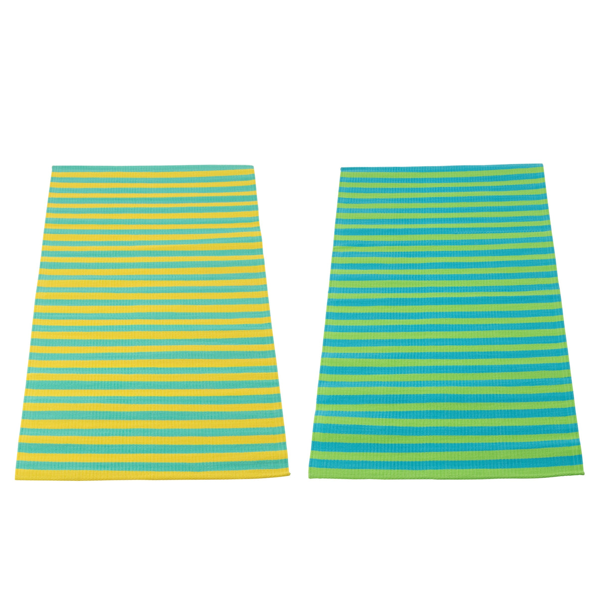 Telo da spiaggia Sunshine/Smile a righe in polipropilene multicolore assortito di J-Line