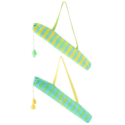 Telo da spiaggia Sunshine/Smile a righe in polipropilene multicolore assortito di J-Line