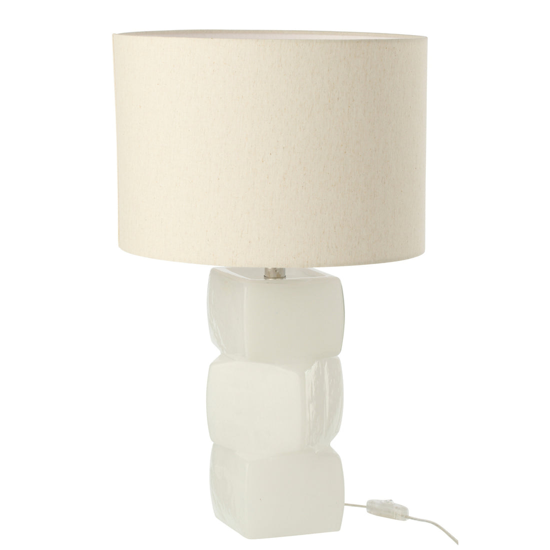 Lampada da tavolo 3 cubi vetro bianco J-Line