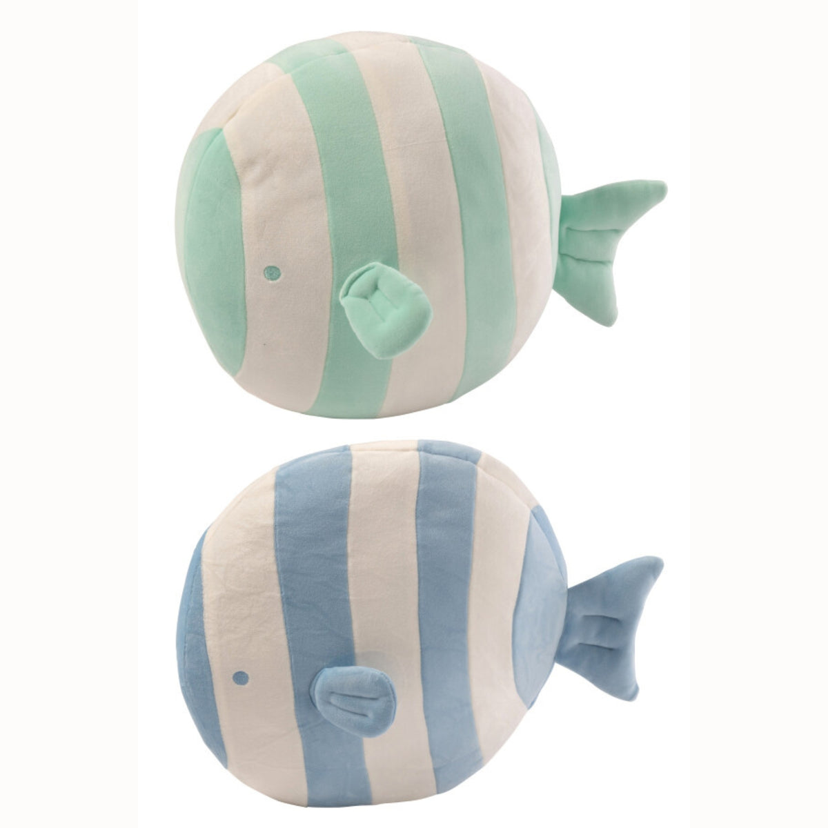Pesce a Righe Poliestere Azzurro Chiaro/Verde Menta Assortimento Da 2 J-Line