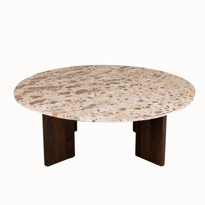 Tavolino da salotto Mathilde Marmo Naturale/Beige J-Line