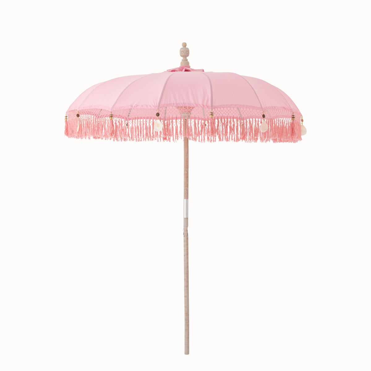 Ombrellone Bobbi Legno/Cotone Rosa Chiaro J-Line