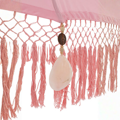 Ombrellone Bobbi Legno/Cotone Rosa Chiaro J-Line