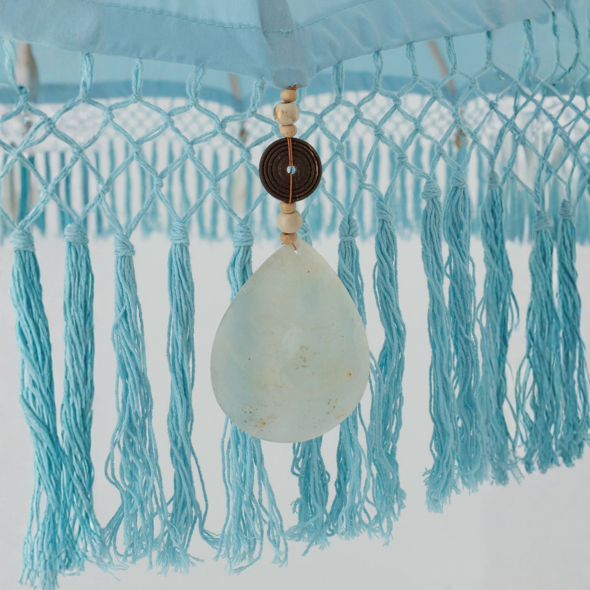 Ombrellone Bobbi Bambù/Cotone Azzurro Chiaro J-Line