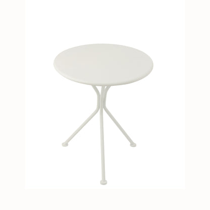 Tavolo da giardino Tripod Rotondo Metallo Bianco Piccolo J-Line