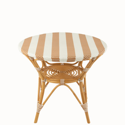 Tavolo da pranzo in rattan beige/bianco J-Line