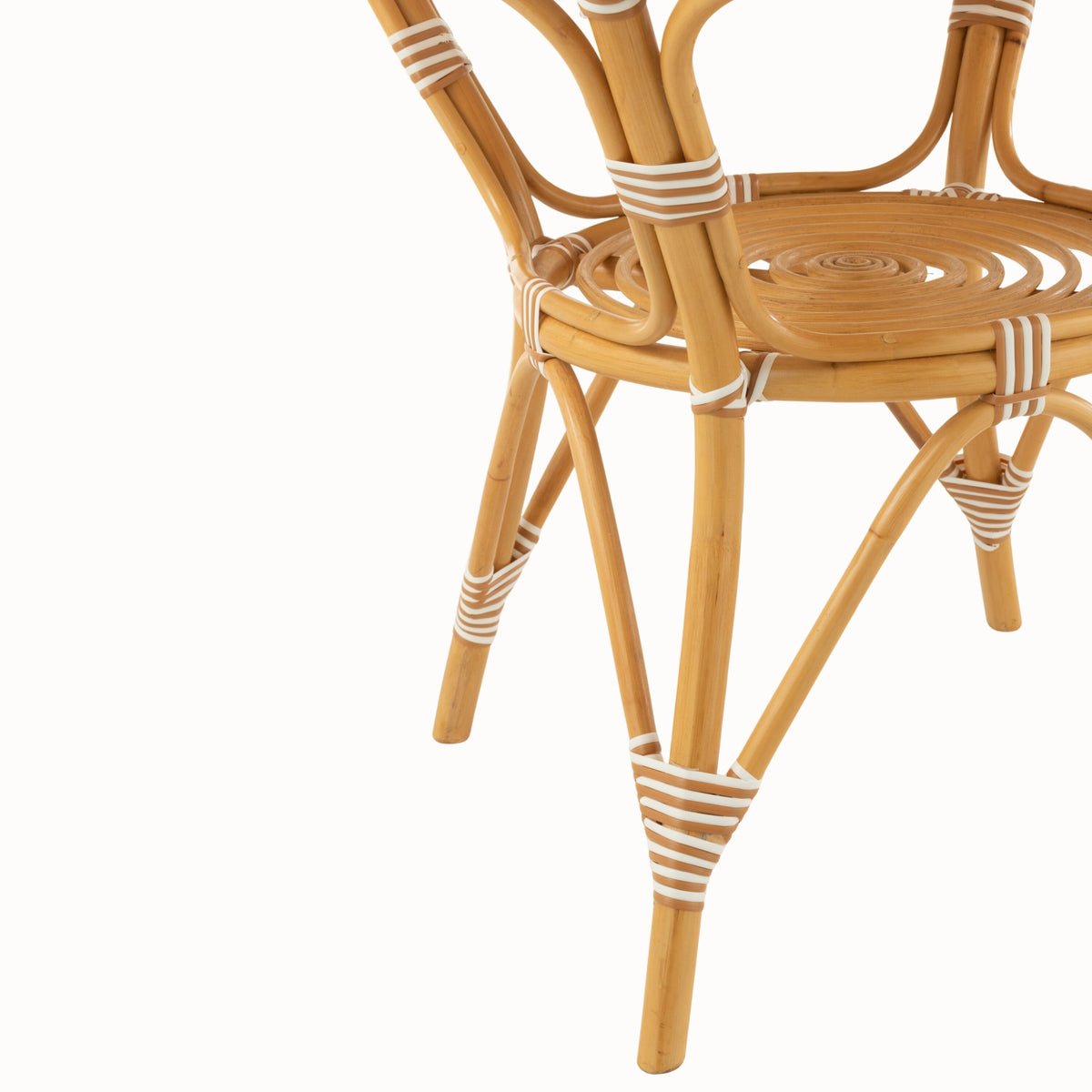 Tavolo da pranzo in rattan beige/bianco J-Line