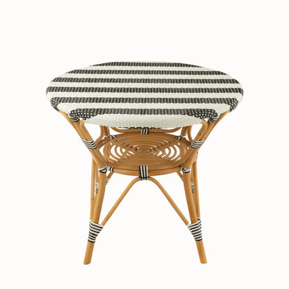 Tavolo da pranzo in rattan nero/bianco J-Line