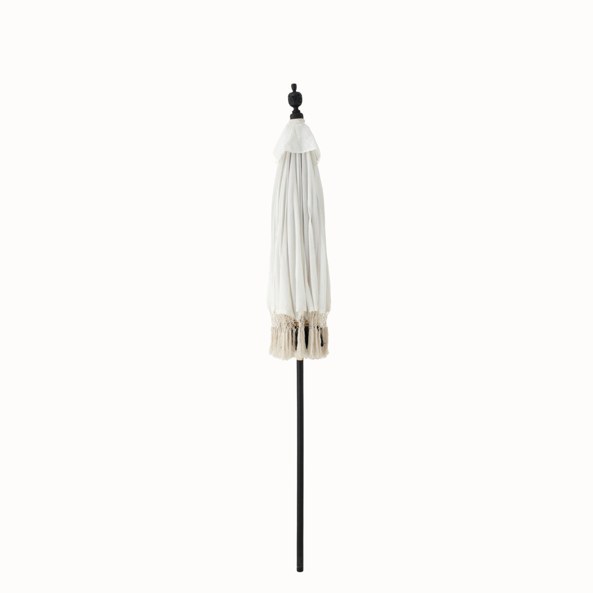 Ombrellone Flavie Legno/Cotone Ecru/Nero J-Line