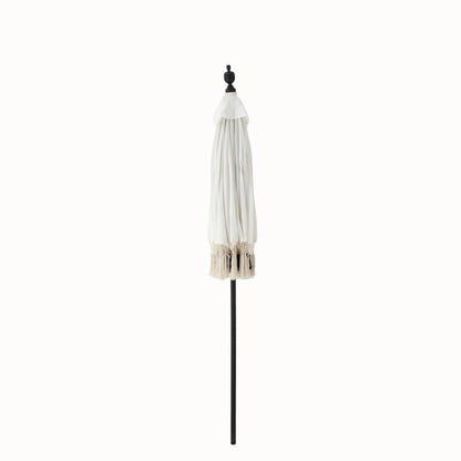 Ombrellone Flavie Legno/Cotone Ecru/Nero J-Line