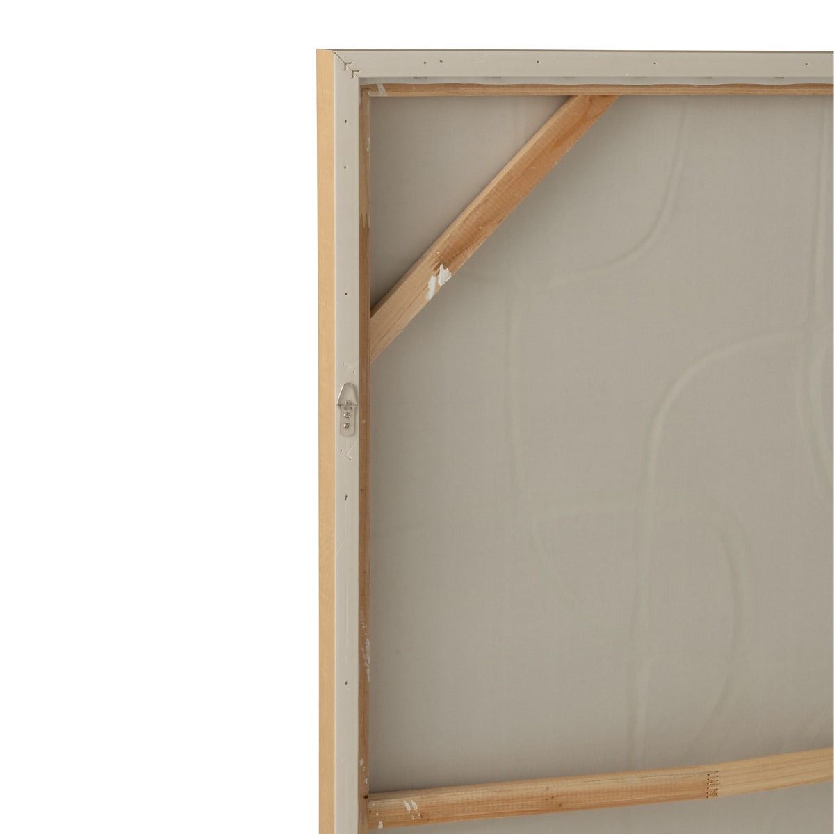 Dipinto astratto acrilico bianco/verde chiaro J-Line