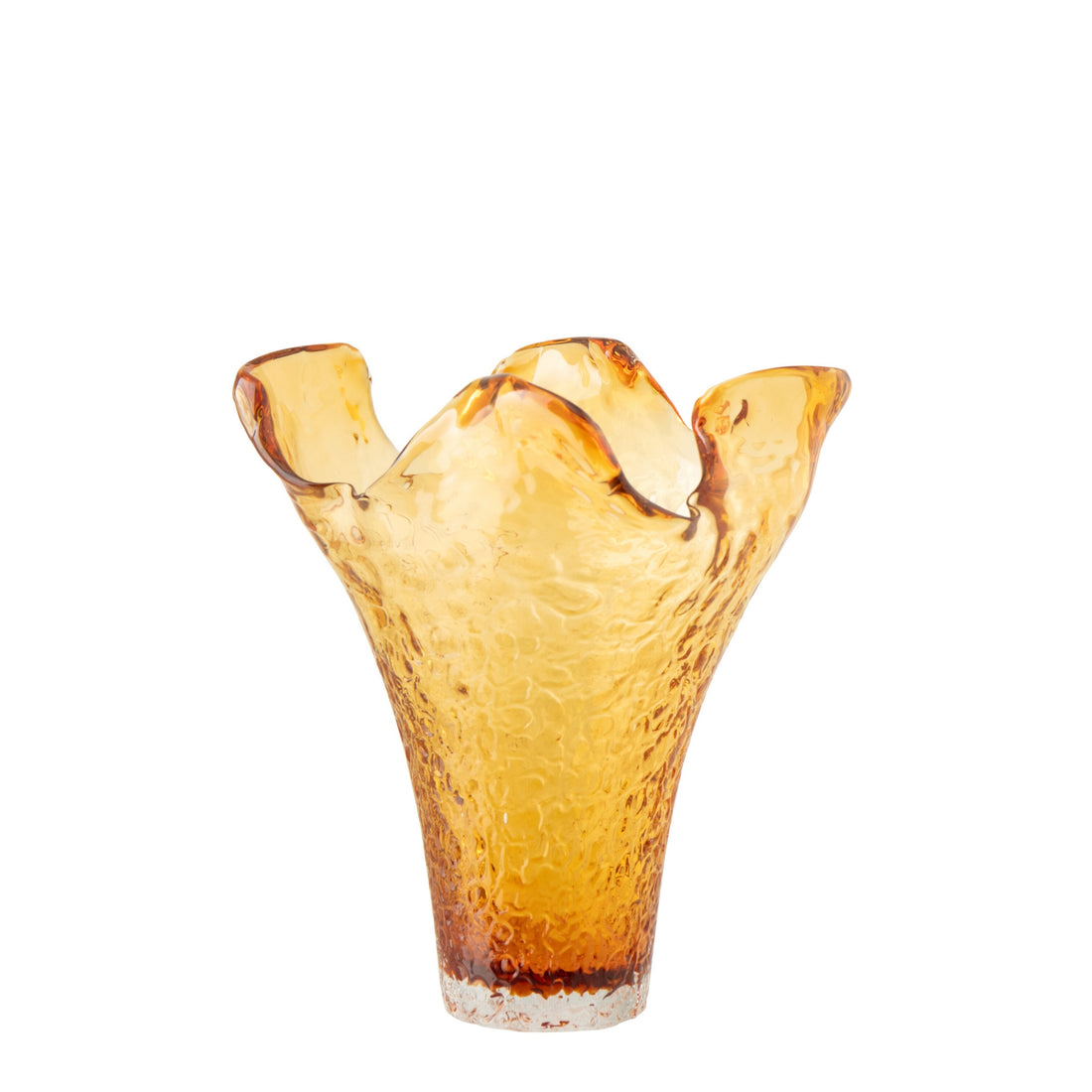 Vaso Irregolare Vetro Caramello Large J-Line