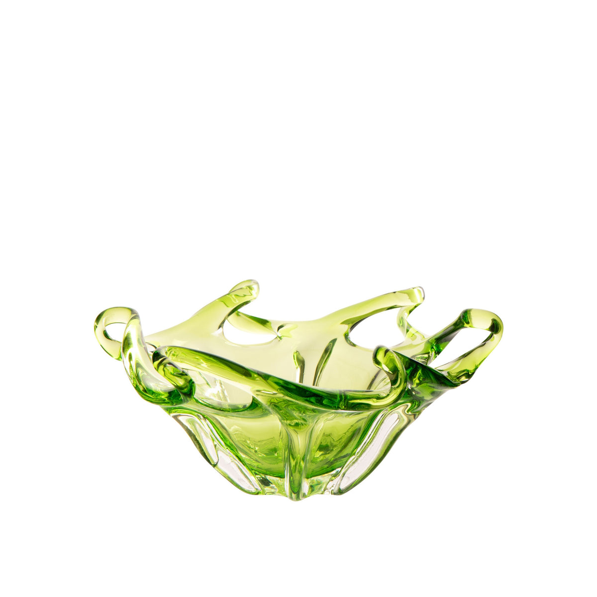 Vassoio decorativo Serena vetro verde J-Line