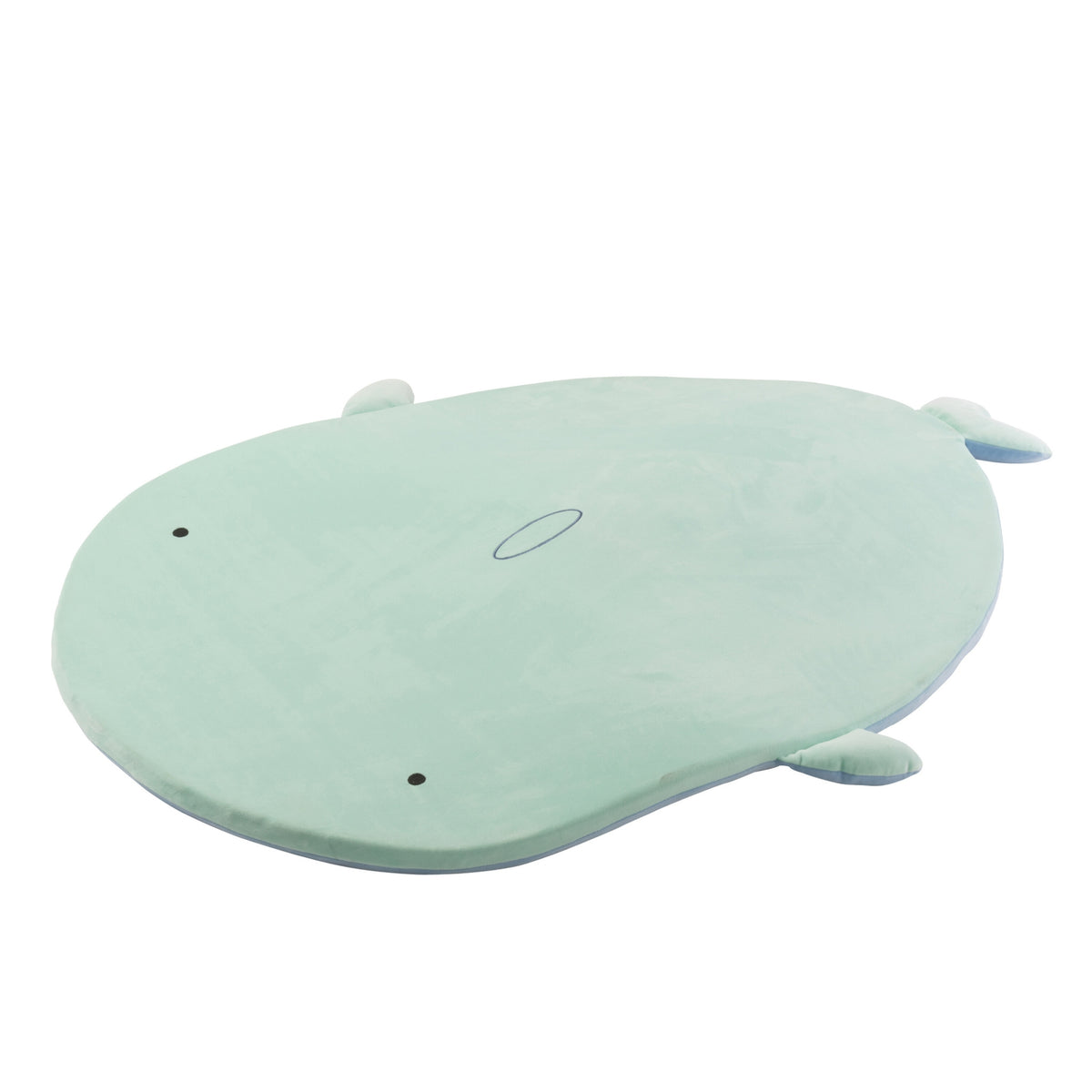 Tappetino da gioco Squalo 2 facce Poliestere Azzurro chiaro/Verde menta J-Line