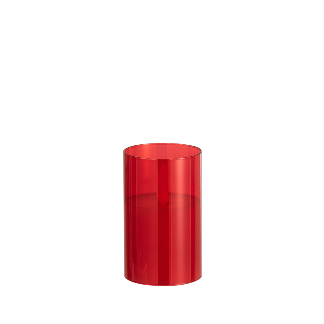 Lampada a LED Vetro Scintillante Rosso Piccola