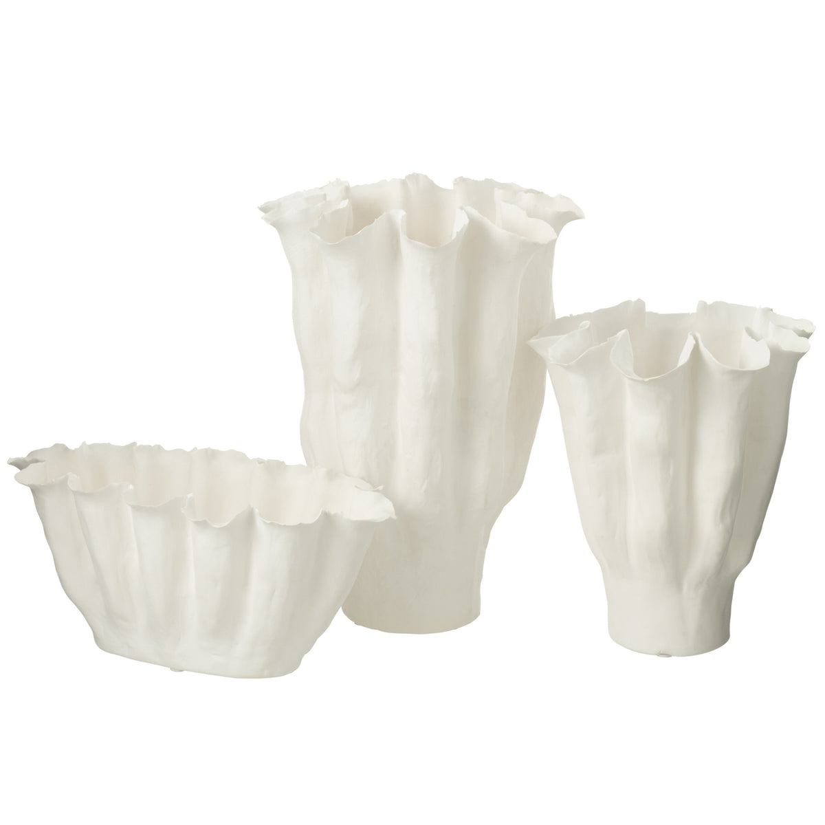 Vaso Calyx Ceramica Bianca Large J-Line