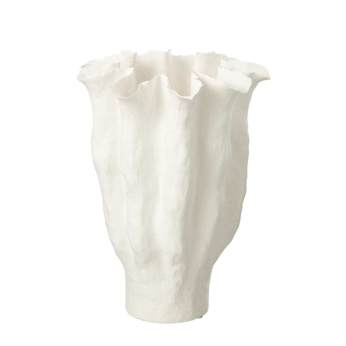 Vaso Calyx Ceramica Bianca Large J-Line