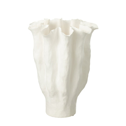 Vaso Calyx Ceramica Bianca Large J-Line