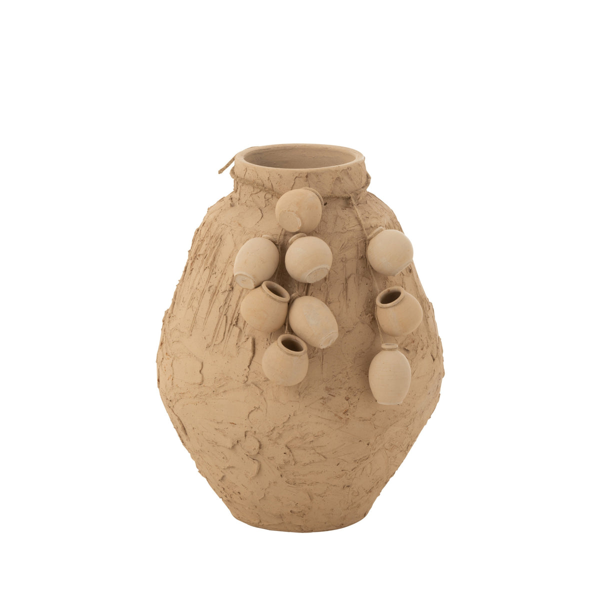 Vaso + Vasi Sospesi Argilla Naturale Piccoli