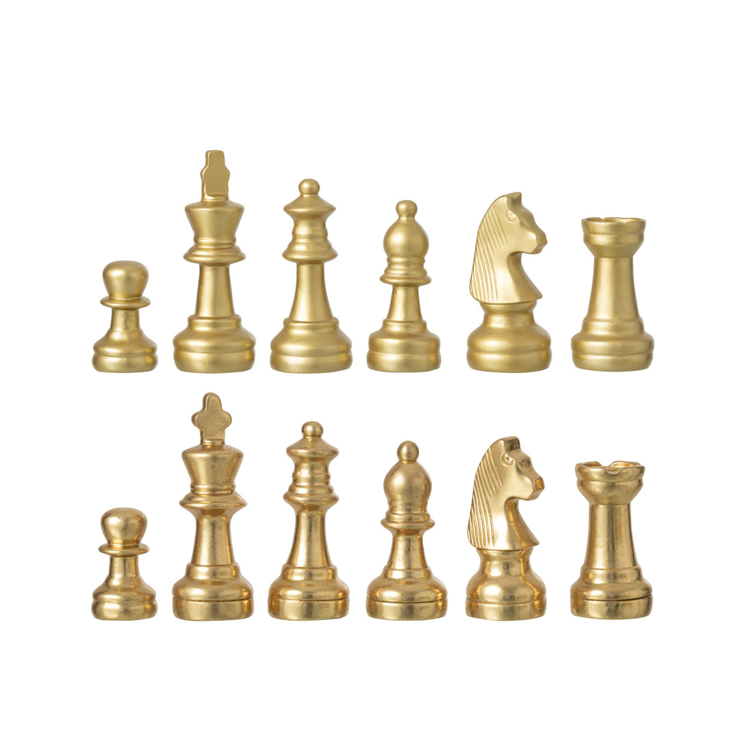 Set da scacchi Plateay in poliresina color oro J-Line